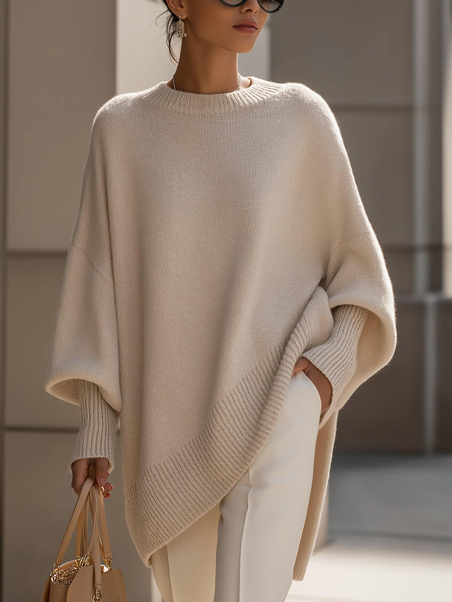 Women's Oversized Knit Pullover for Warm Layering - photo 1