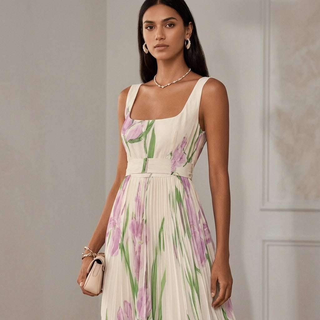 Abito lungo floreale Amarella da donna