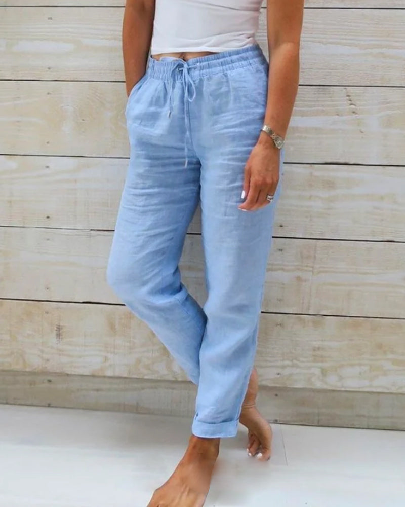 Pantaloni elastici ușori de damă