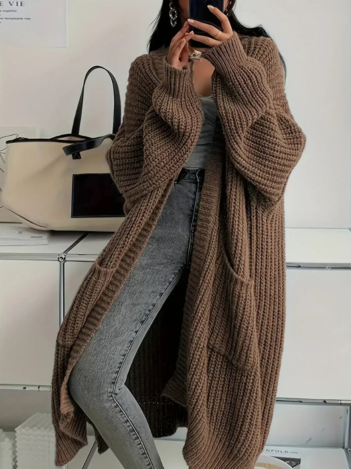 Women's Long Oversized Cardigan
