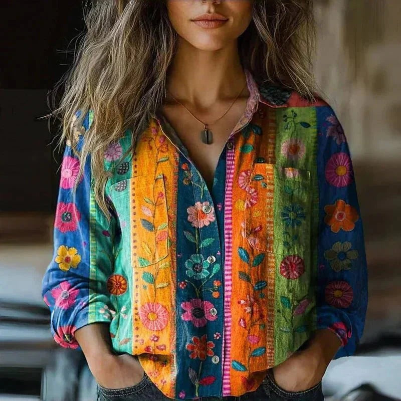 Women's Button-Down Shirt with Comfortable Fit - photo 5