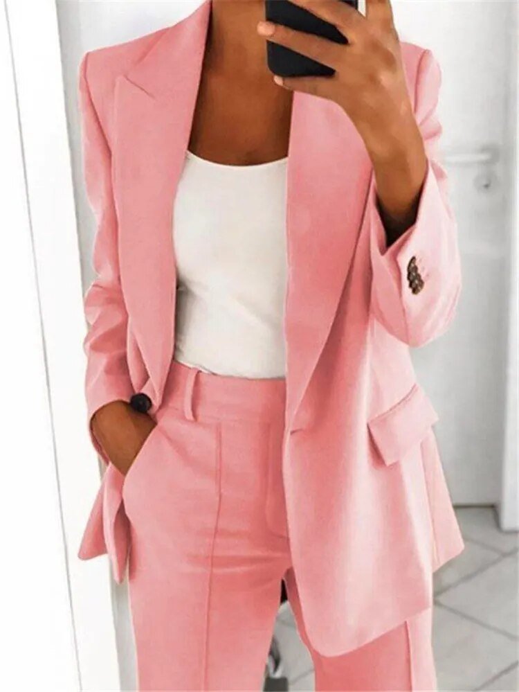 Women's Tailored Blazer and Trouser Two Piece Suit - photo 4