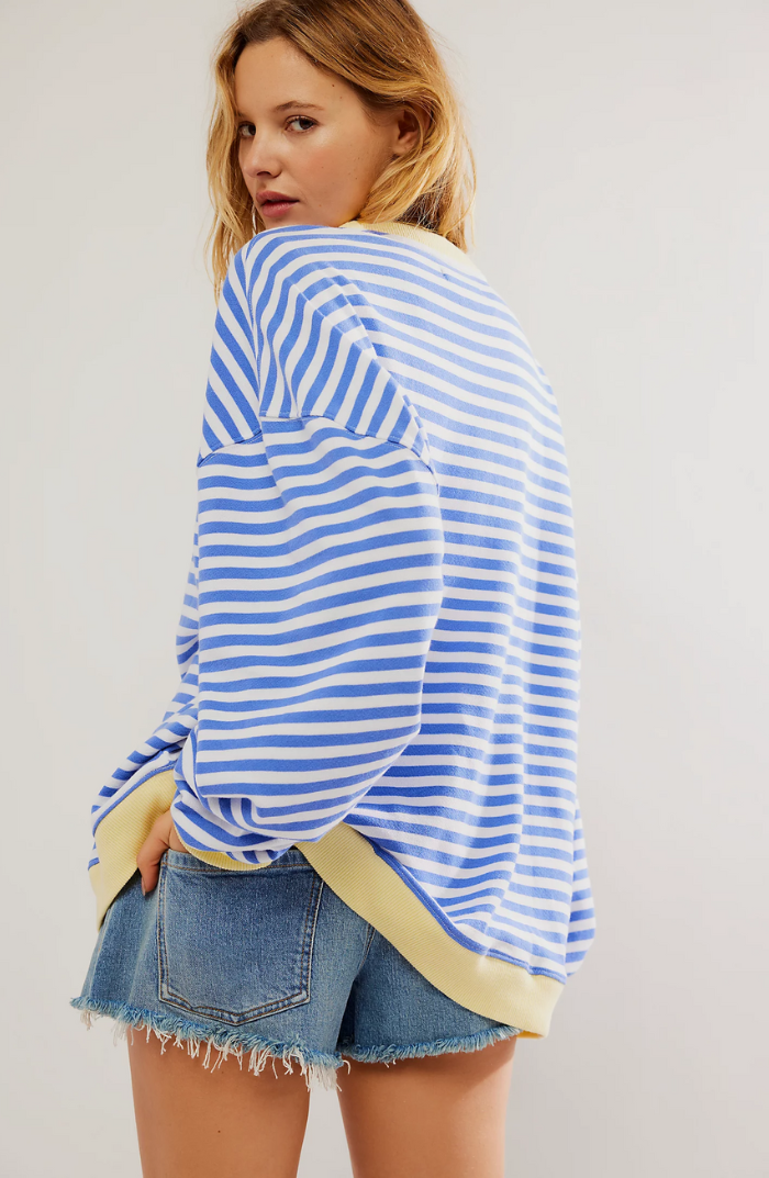 Pulover Confortabil Oversized cu Dungi
