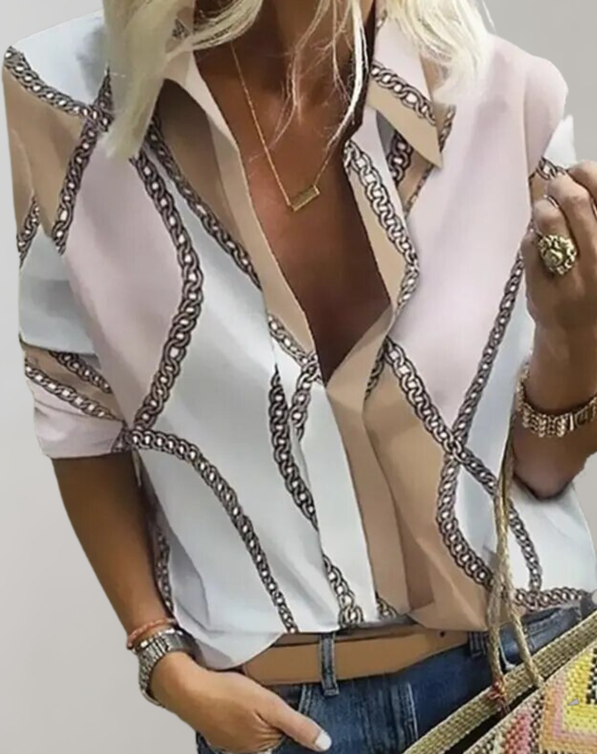Women's Long Sleeve Satin Blouse for Work and Evenings - photo 2