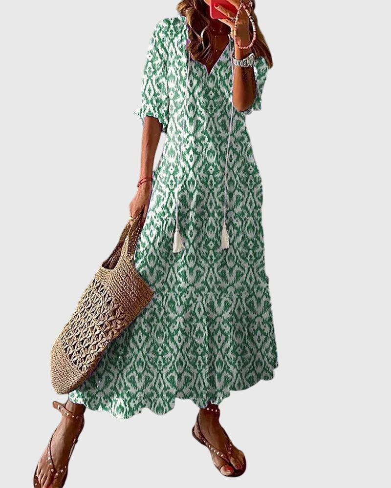 Abito lungo Boho Vintage da donna