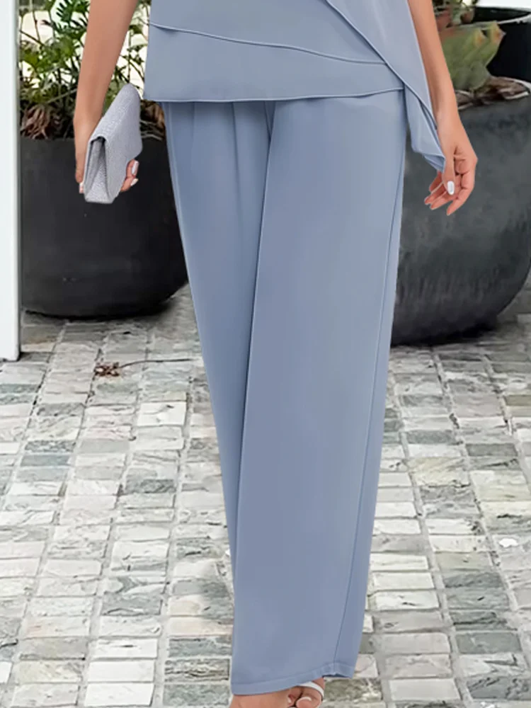 Set elegant formal pentru femei, format din două piese, pentru nunți și evenimente