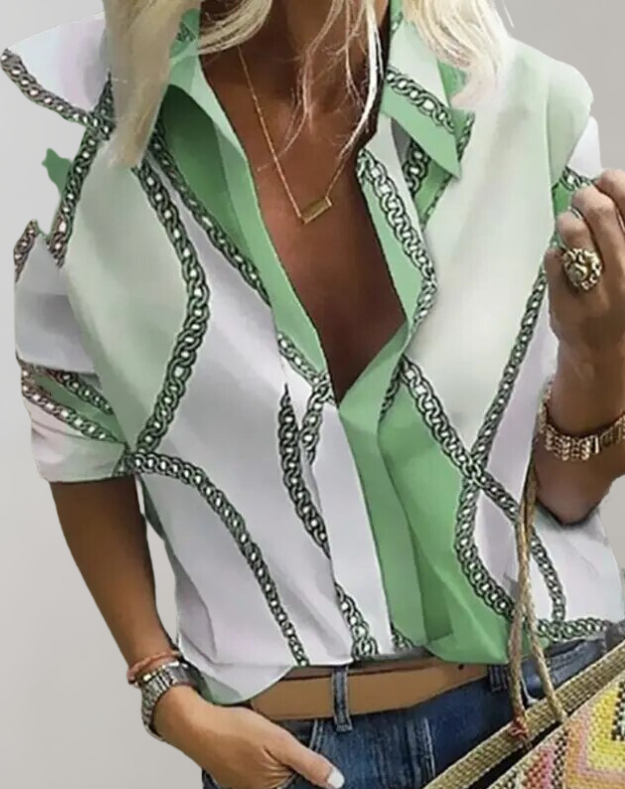 Women's Long Sleeve Satin Blouse for Work and Evenings - photo 1