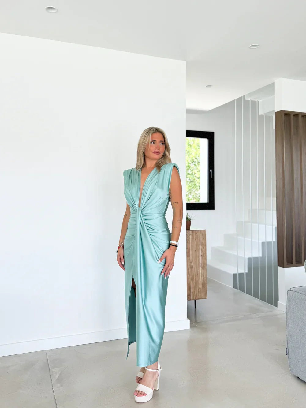 Paloma - Women's Pleated Maxi Dress - photo 8
