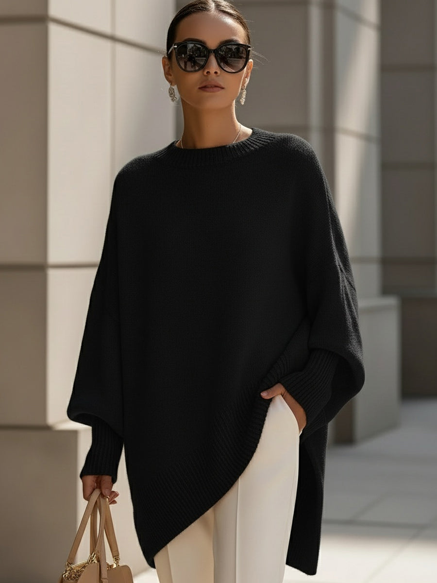 Women's Oversized Knit Pullover for Warm Layering - photo 6