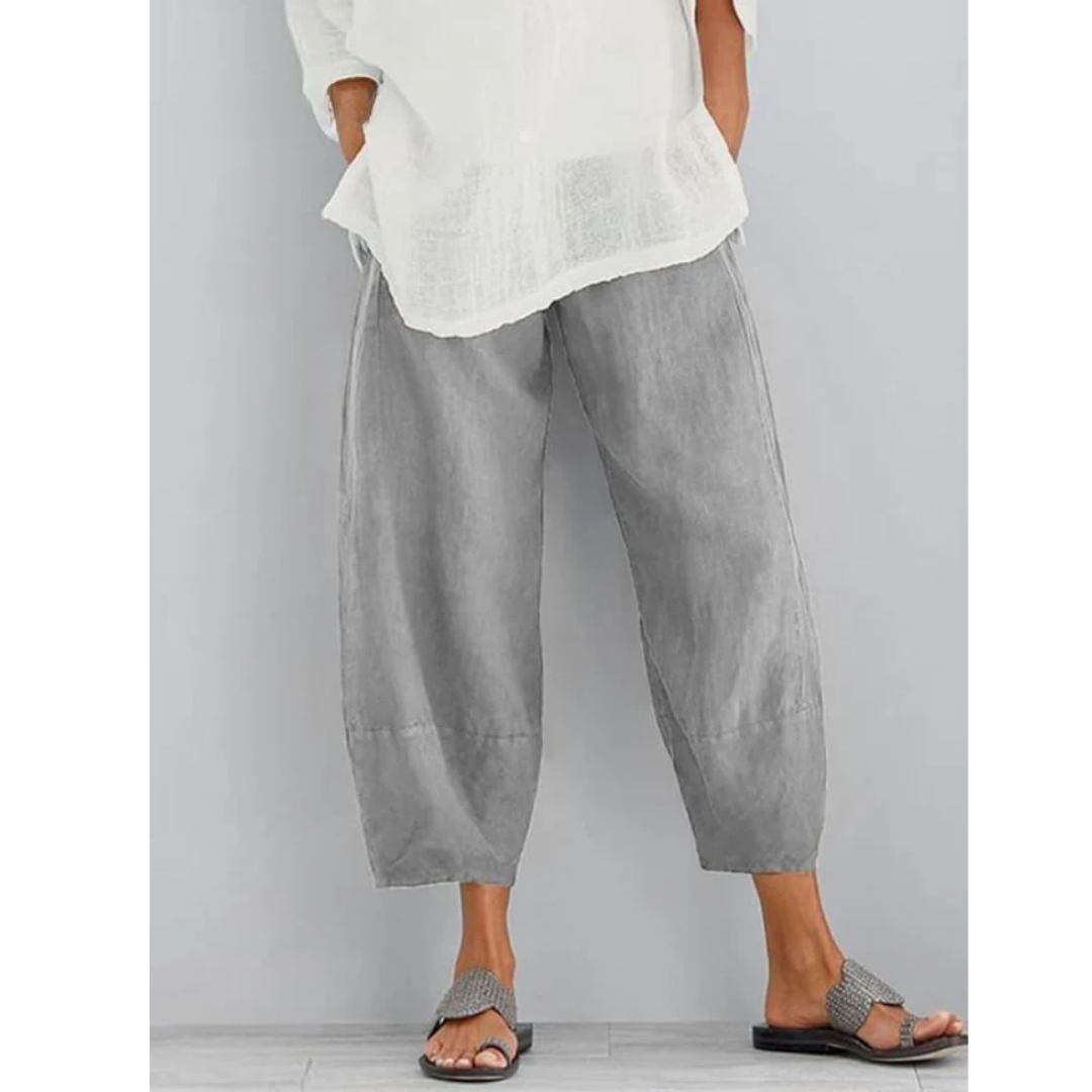 Women's Linen Relaxed Fit Lounge Pants for Summer