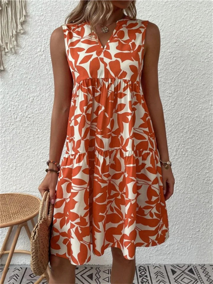Women's Floral A-Line Summer Dress - photo 4