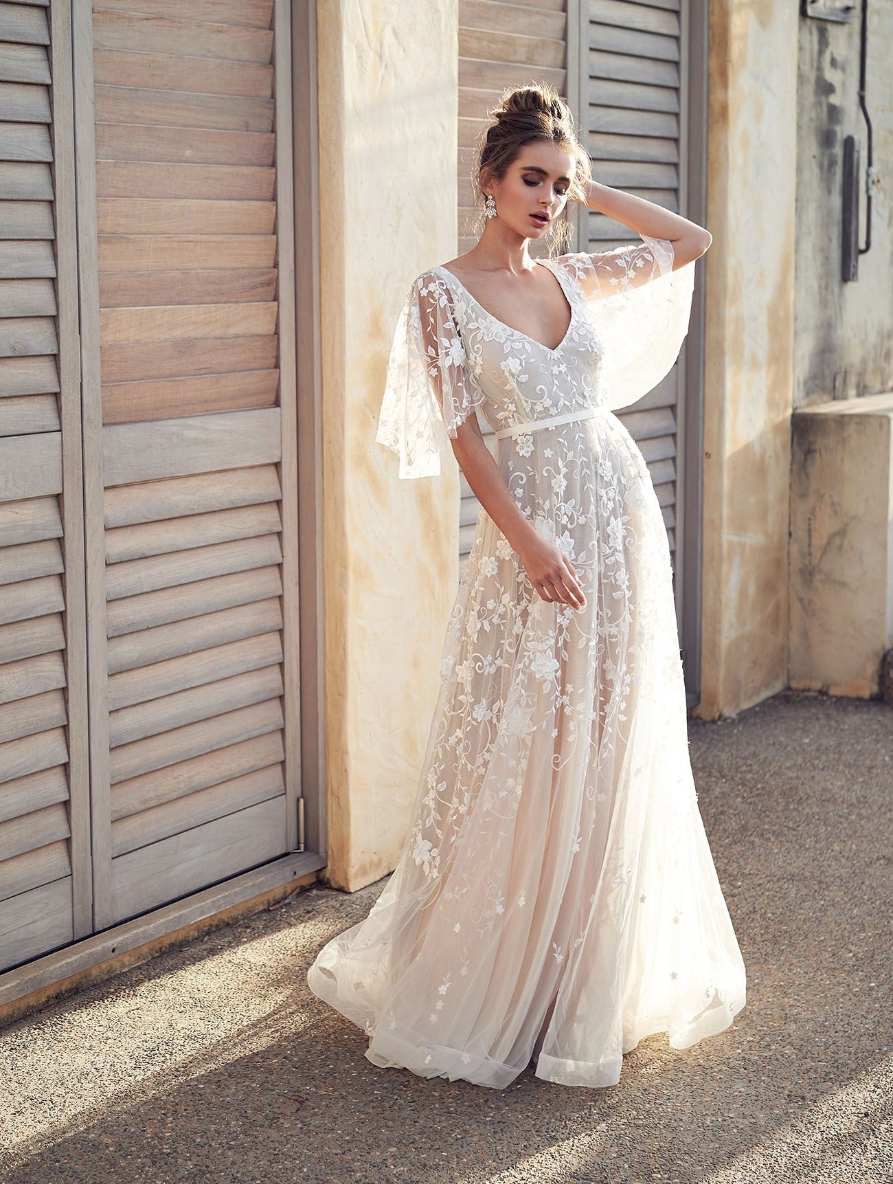 Eliza - Abito lungo floreale da donna per occasioni estive e formali