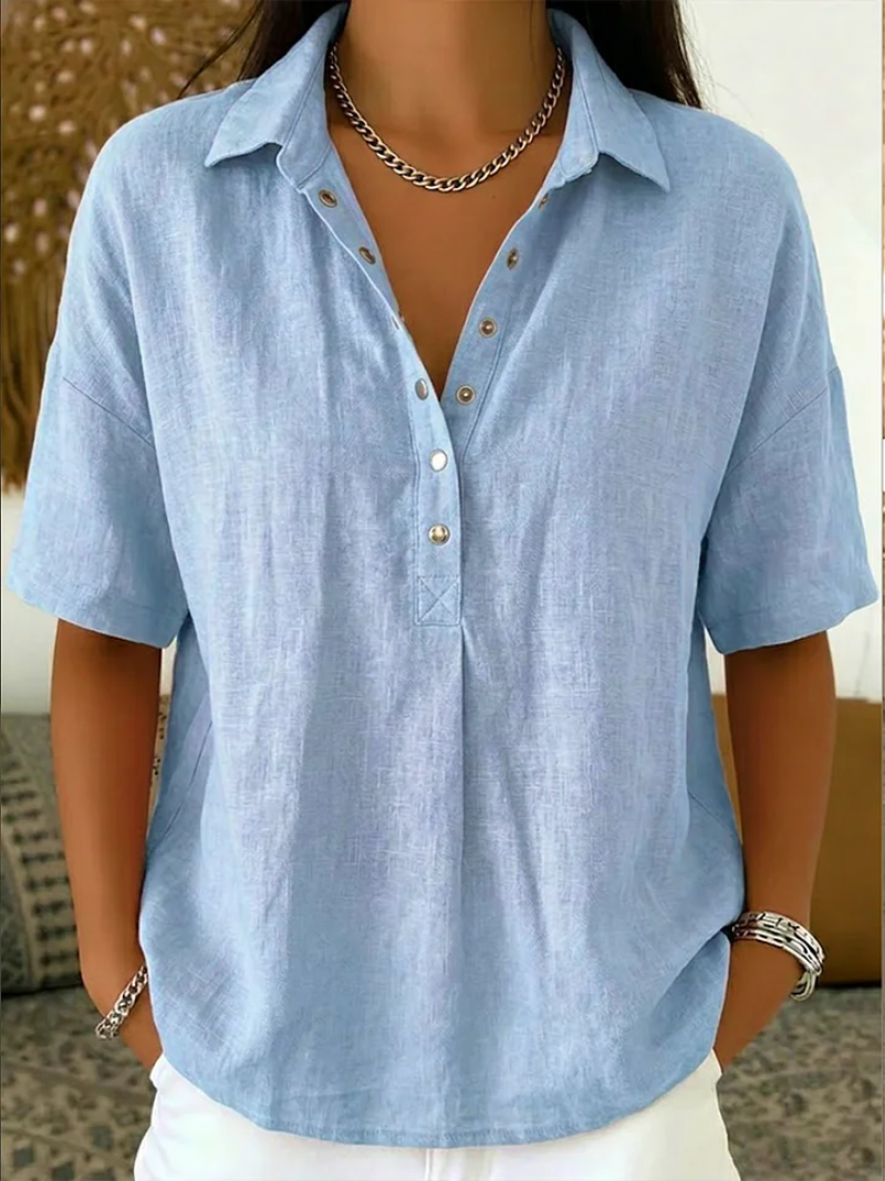 Viorica - Women's Shirt with Classic Collar