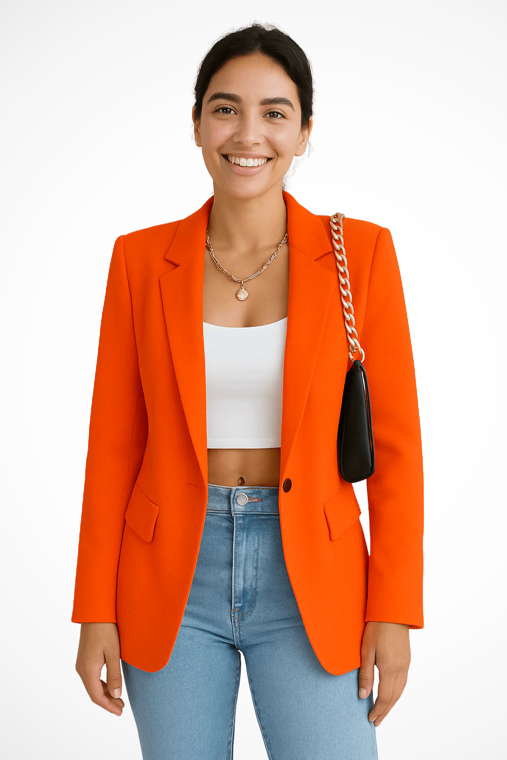 Women's Tailored Blazer Jacket with Structured Fit - photo 9
