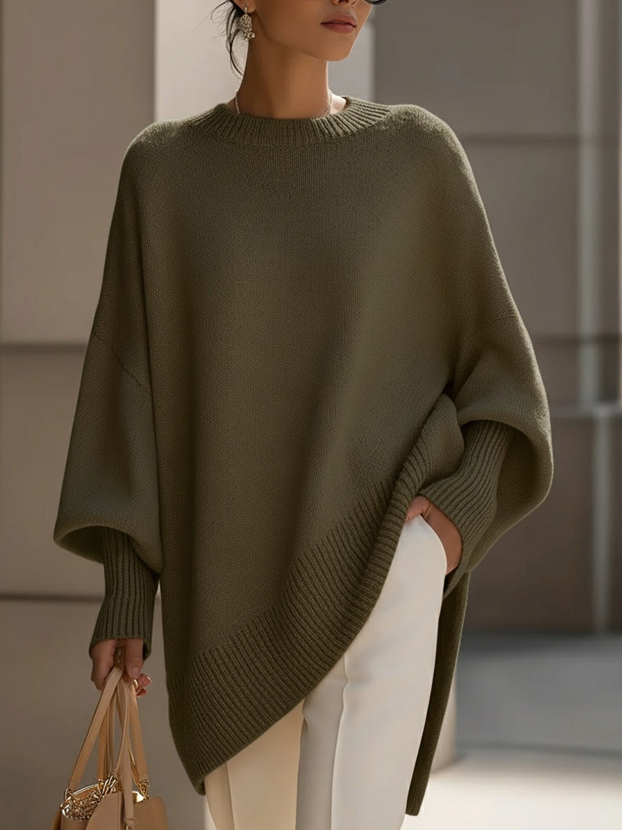 Women's Oversized Knit Pullover for Warm Layering - photo 7