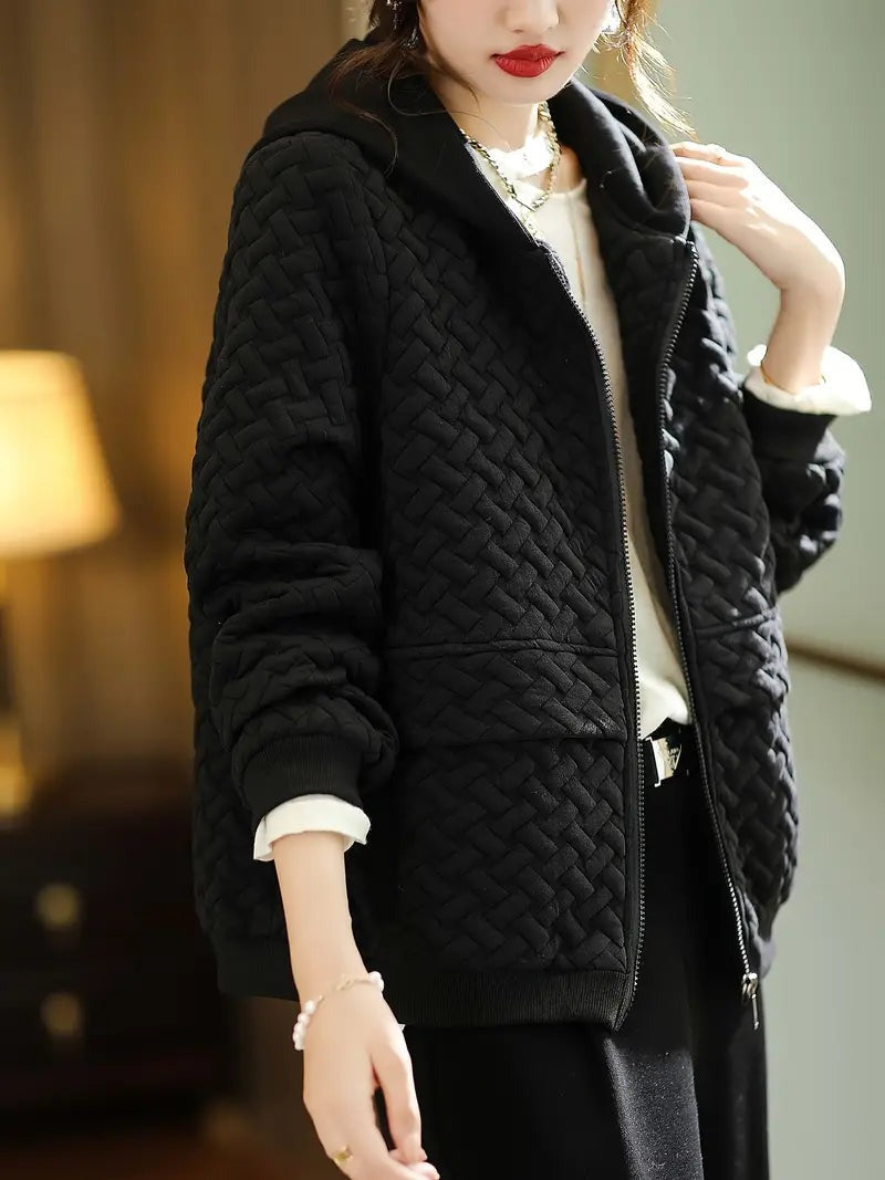 Mirelle - Lightweight Quilted Hoodie Coat for Women - photo 3