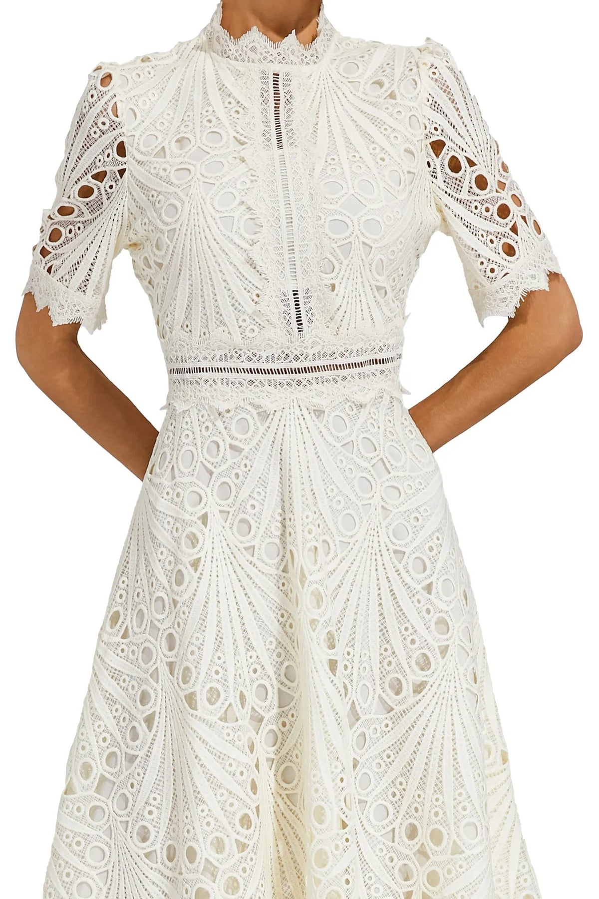 Aviana - Women's Elegant Lace Midi Dress - photo 15