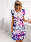Sara | Women's Elegant Ruffled Floral Dress