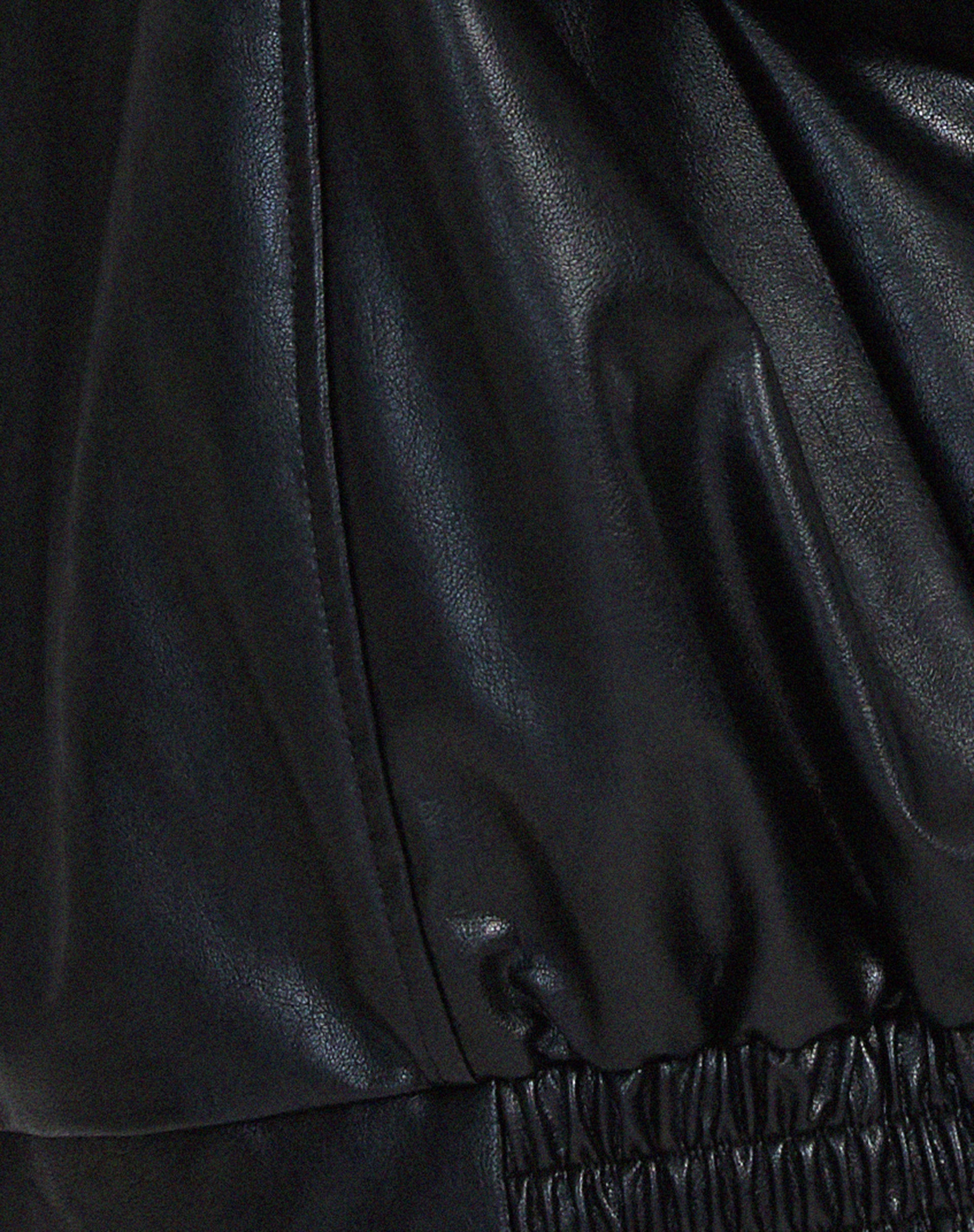 Veste Bomber Oversize Femme en Similicuir Vintage