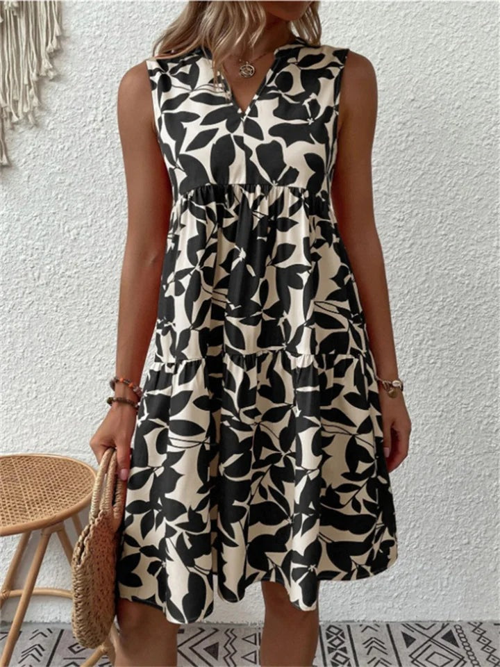 Women's Floral A-Line Summer Dress - photo 3