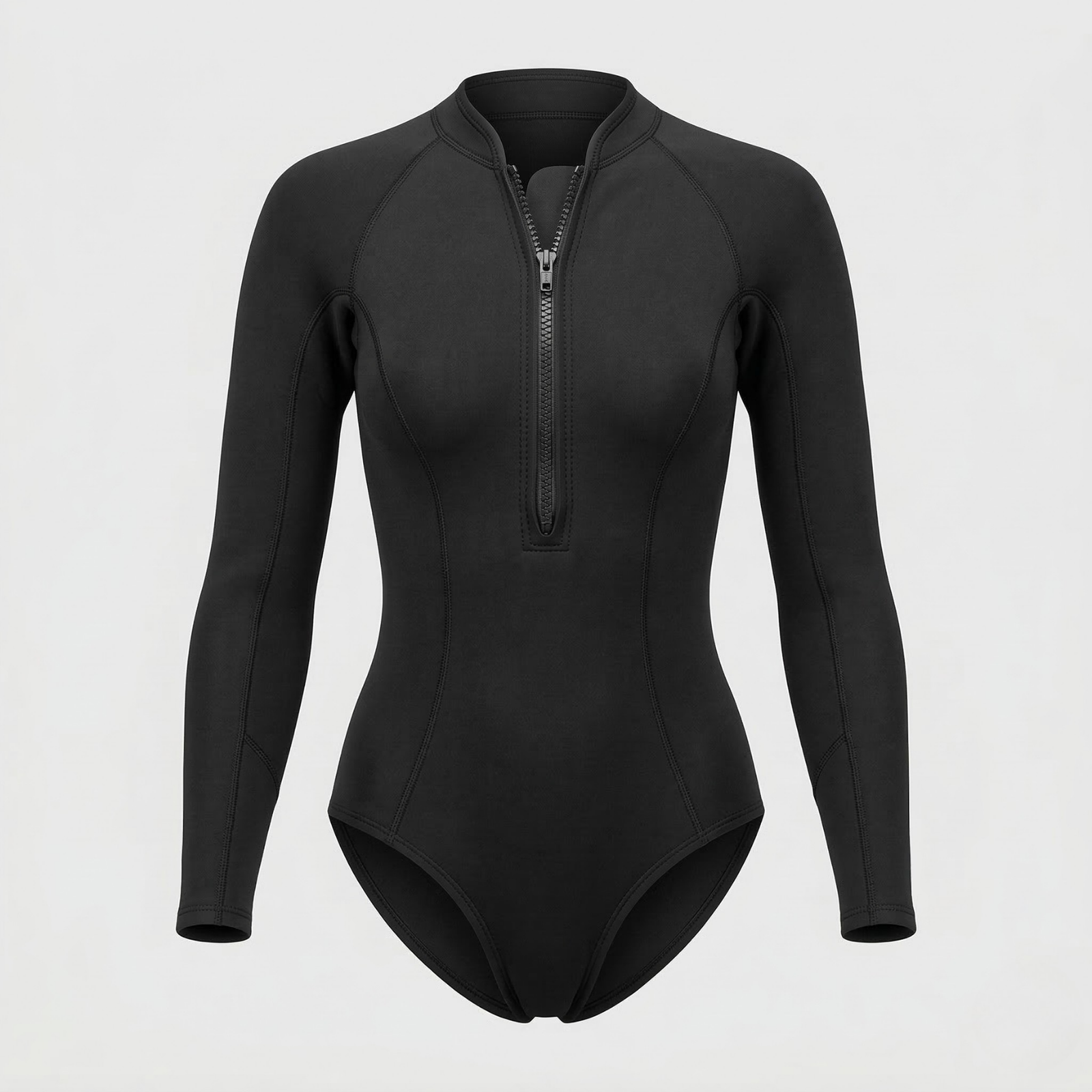 Women's Long Sleeve Tropical Print Surf Suit