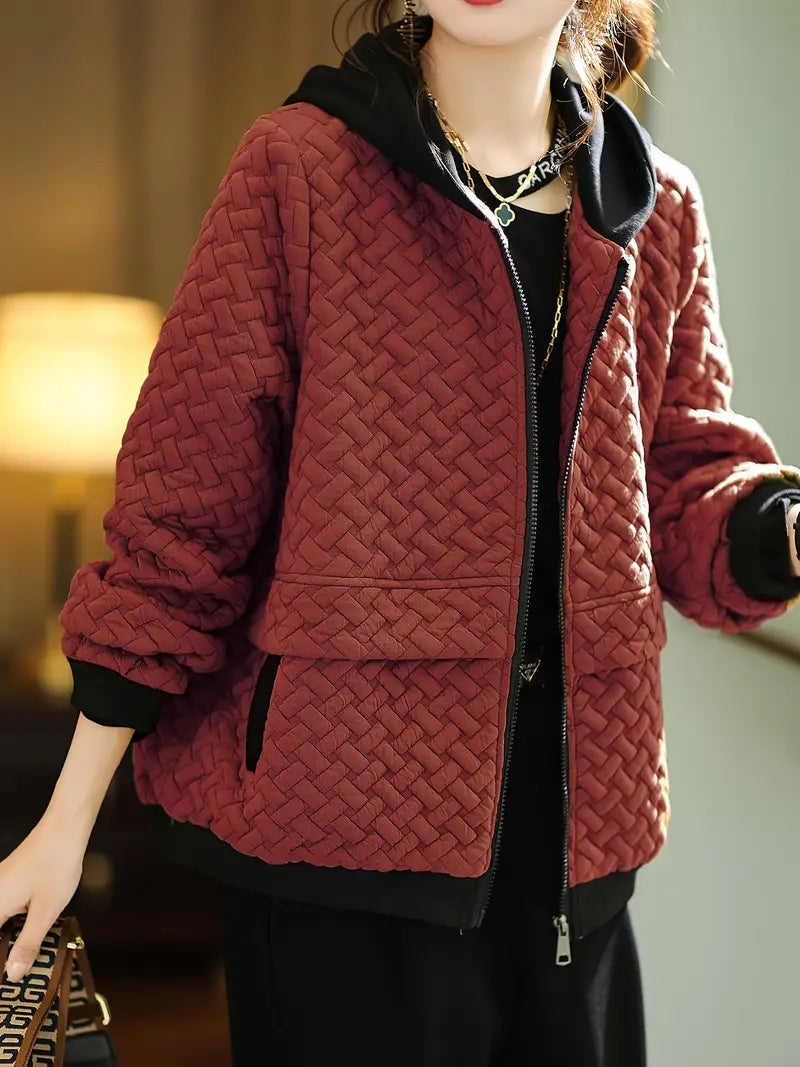 Mirelle - Lightweight Quilted Hoodie Coat for Women - photo 9