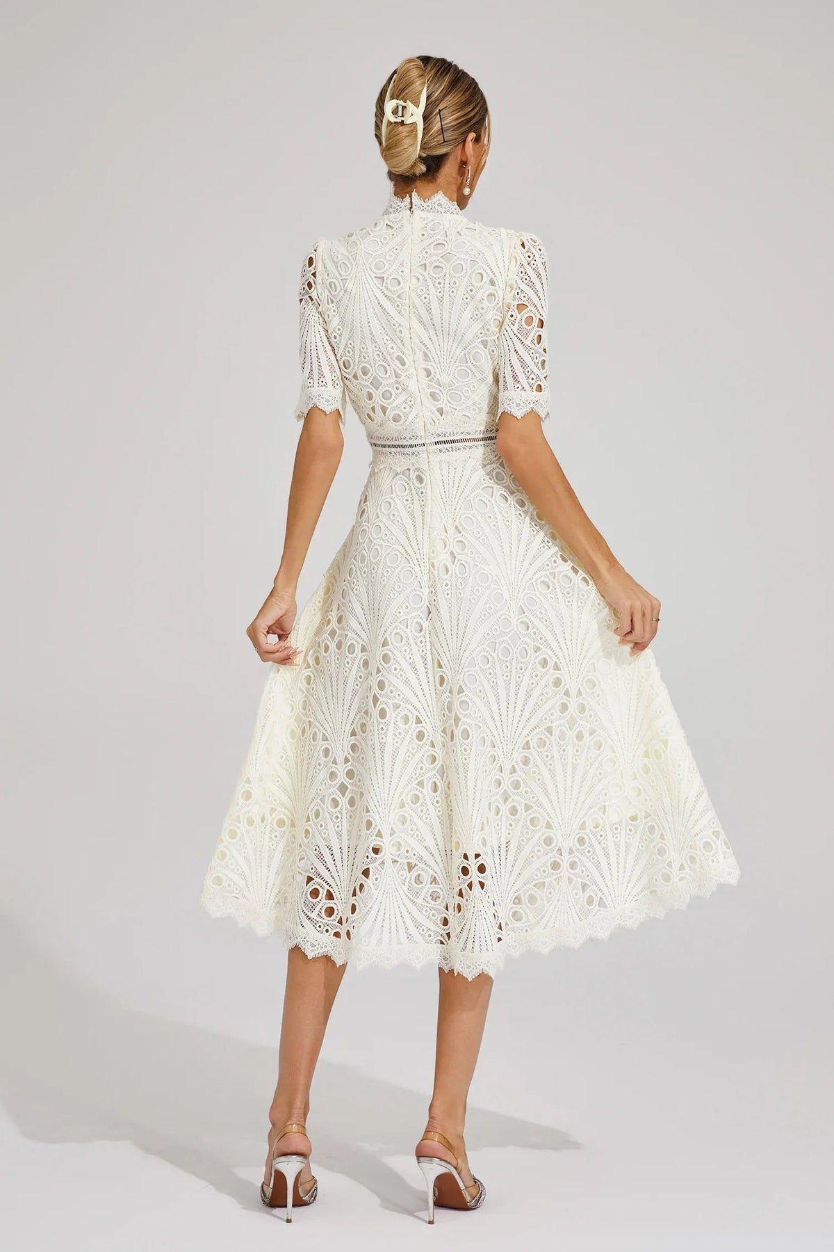 Aviana - Women's Elegant Lace Midi Dress - photo 14