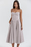 Matilda | Women's Elegant Sleeveless Corset Midi Dress