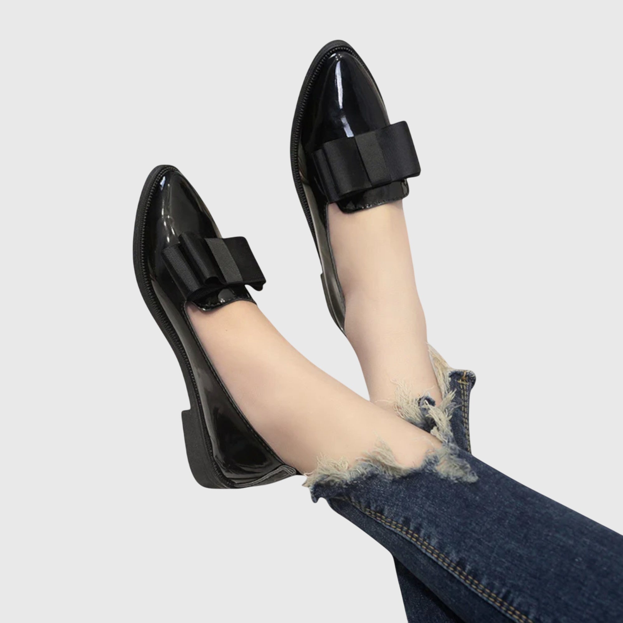 Anya – mocasini ortopedici de damă cu panglică