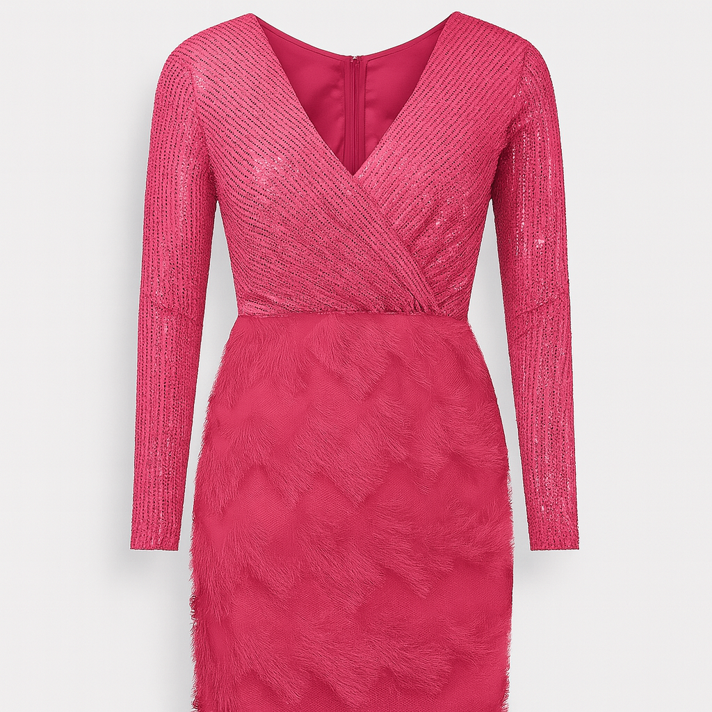 Women's Sequin Wedding Guest Maxi Dress with Flattering Drape - photo 2