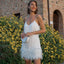 Maeve | Women's Elegant Feather Mini Dress