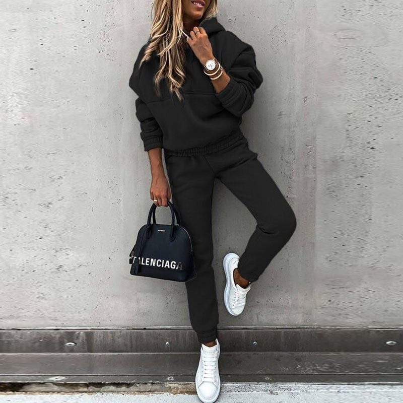Women's Two-Piece Jogging Set for Everyday Lounging