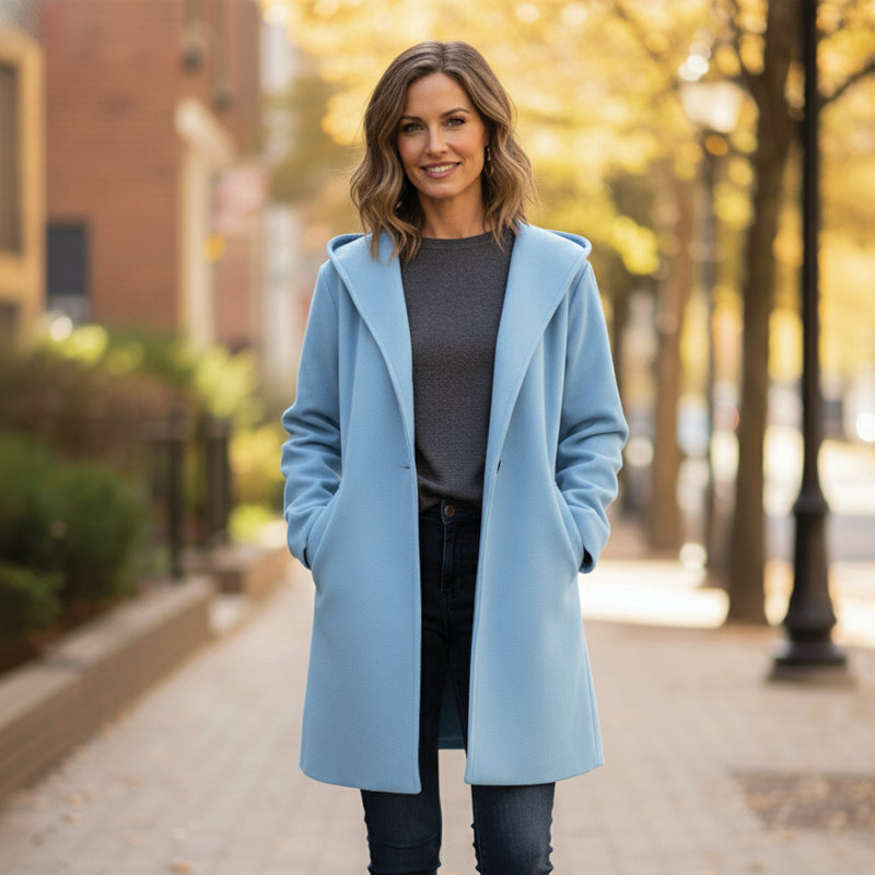 Women's Hooded Oversized Coat for Cold Days
