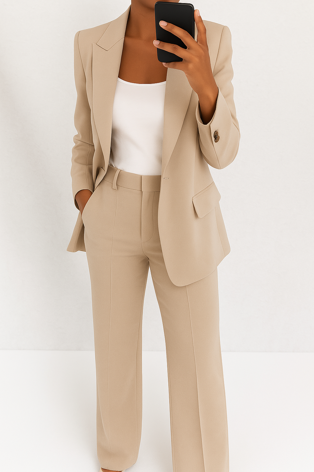 Chloe - Set de blazer și pantaloni croit pentru damă