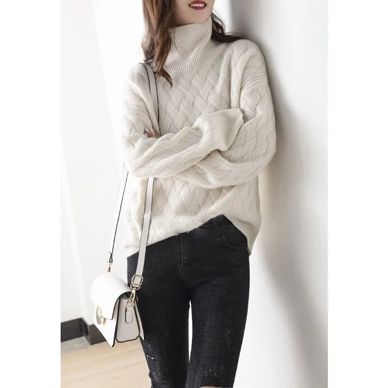 Stylish Cashmere Turtleneck | Luxury Autumn Sweater - photo 4
