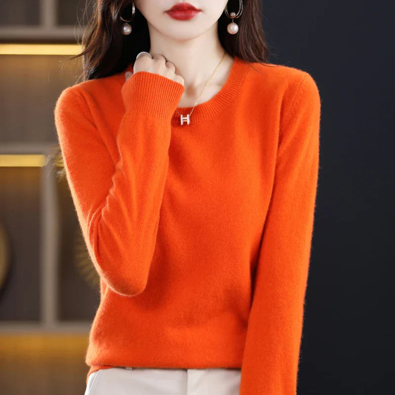 Women's Classic Crew Neck Soft Knit Sweater - photo 12