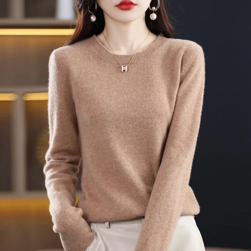 Women's Classic Crew Neck Soft Knit Sweater - photo 16