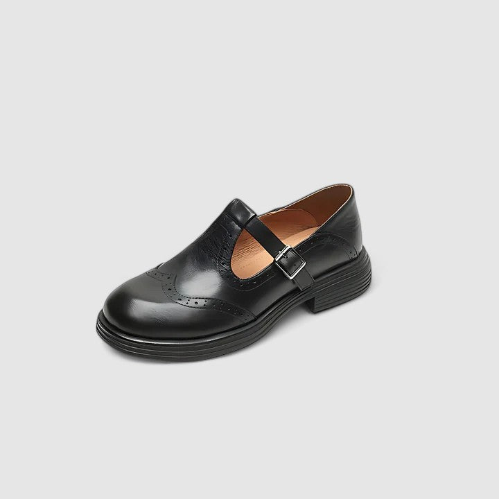 Emily - Scarpe da donna con cinturino a T in pelle