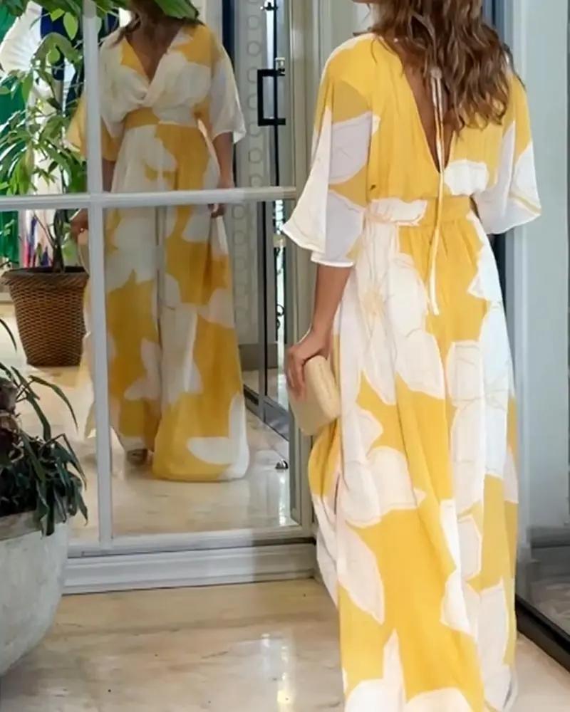 Demi - Rochie ușoară cu flori pentru femei