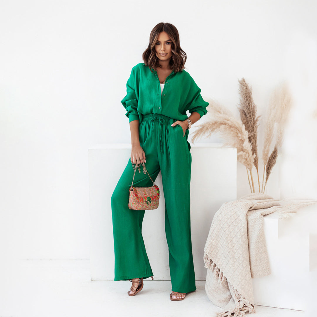 Vesna - Women's Two-Piece Leisure Set with Long Sleeves