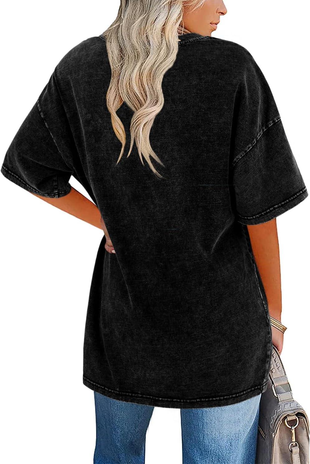 Women's Vintage T Shirt with Oversized Fit and Soft Fabric