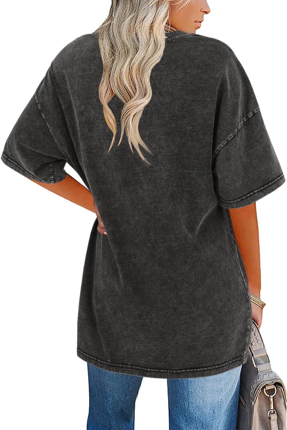 Women's Vintage T Shirt with Oversized Fit and Soft Fabric