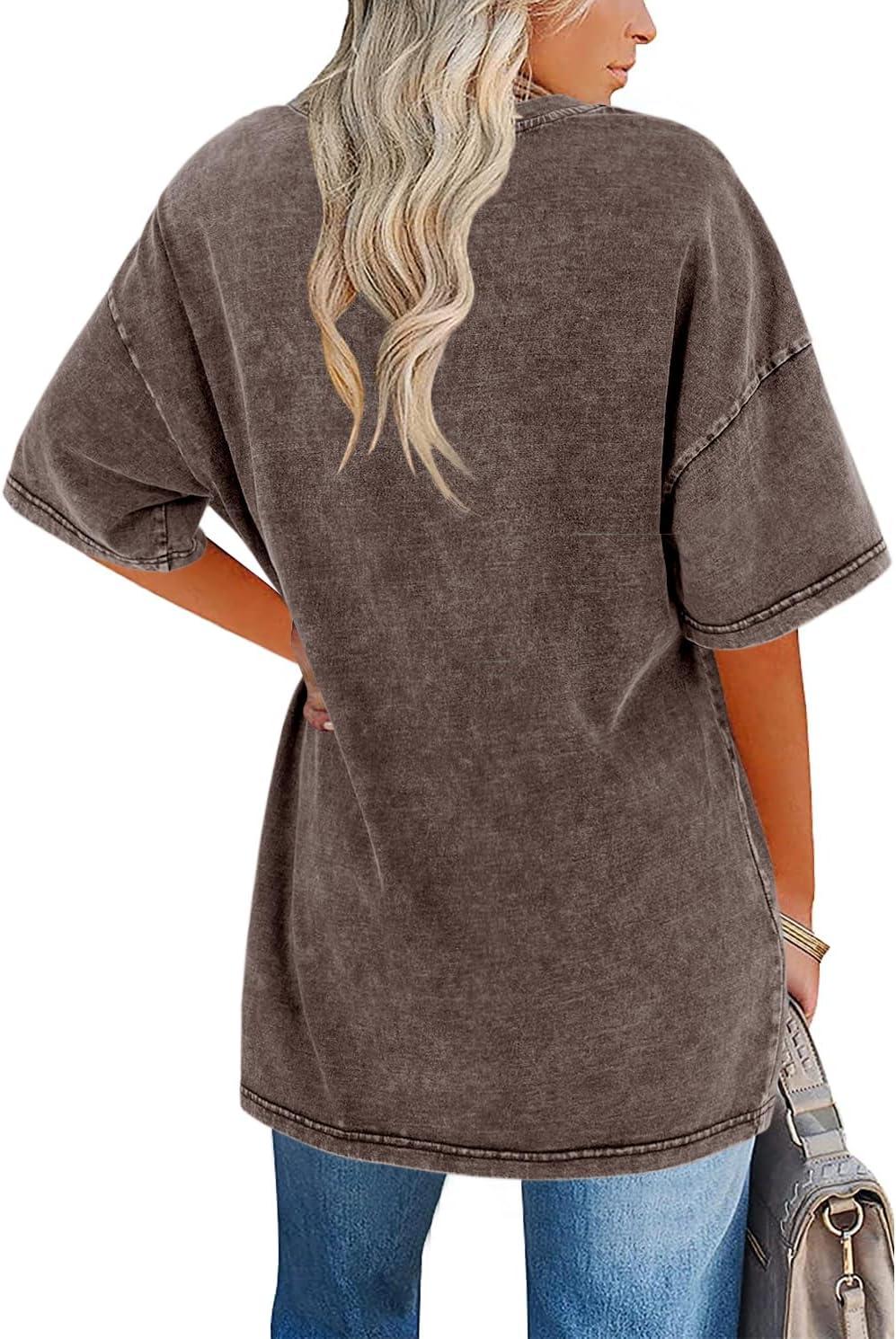 Women's Vintage T Shirt with Oversized Fit and Soft Fabric