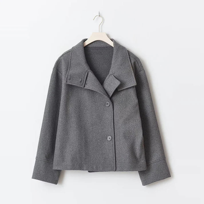 Norella - Women's Short Jacket with Stand Collar