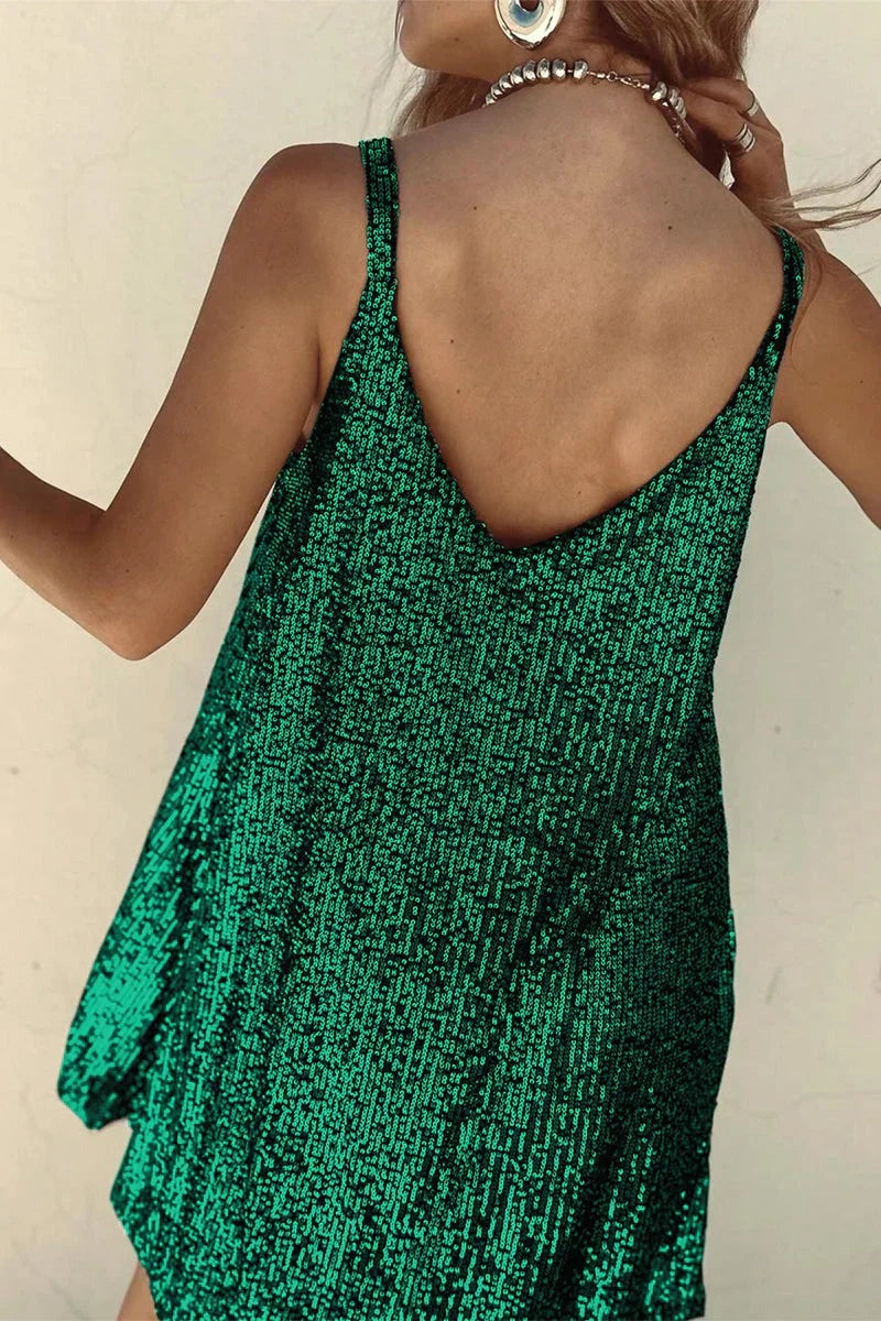 Sparkly Sequin Sleeveless Mini Dress for Women - photo 15