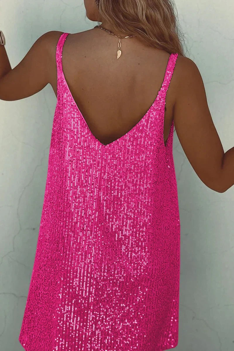 Sparkly Sequin Sleeveless Mini Dress for Women - photo 16