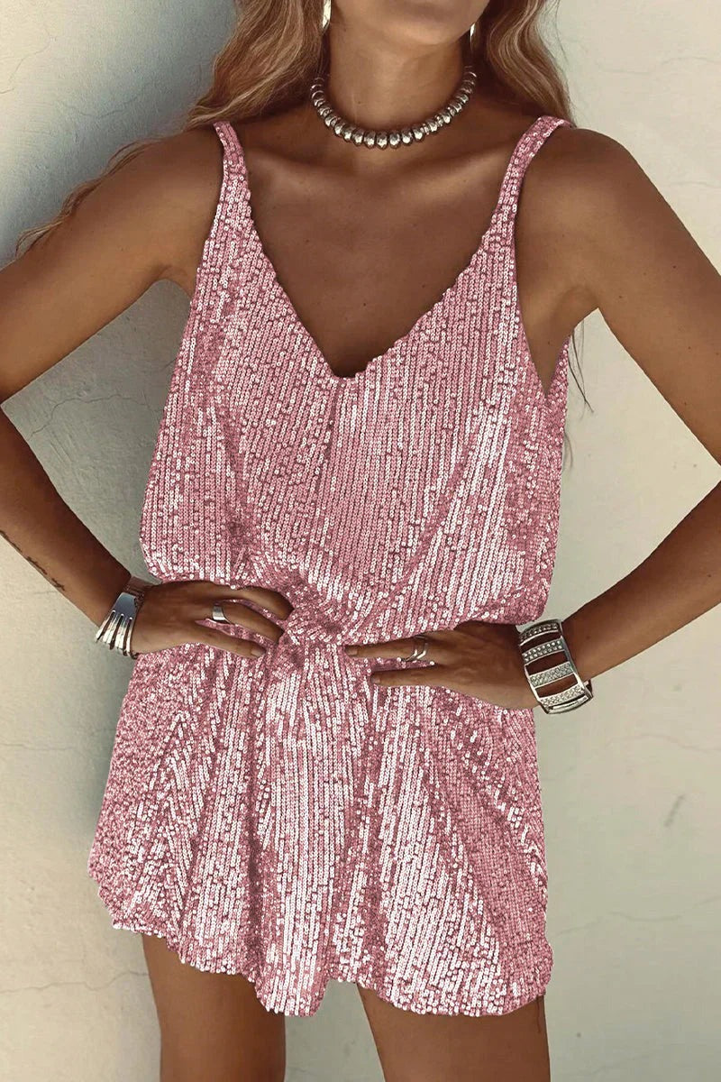 Sparkly Sequin Sleeveless Mini Dress for Women - photo 6