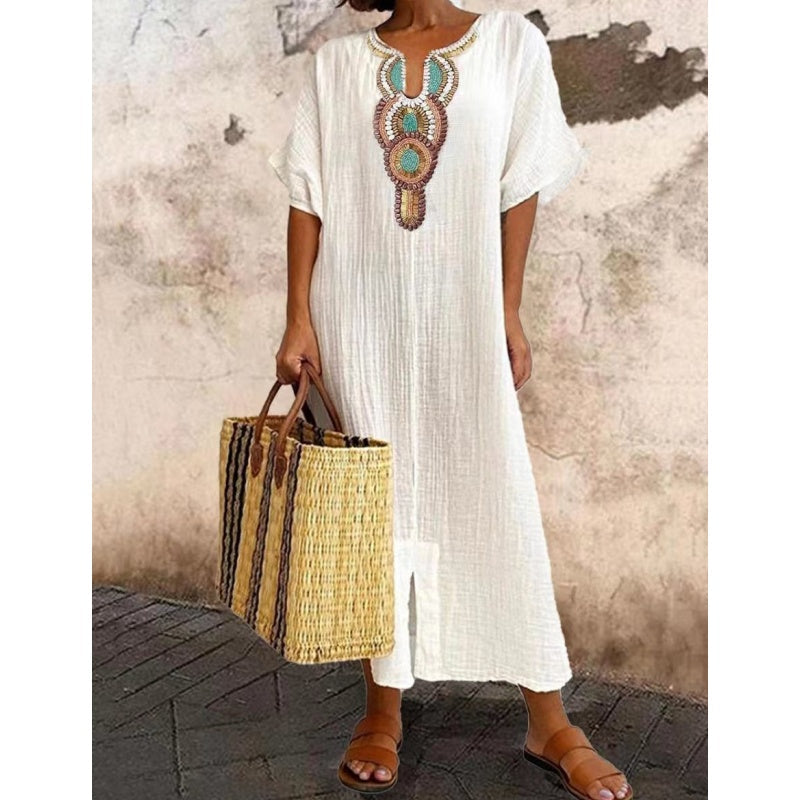 Women's Embellished Bohemian Maxi Dress