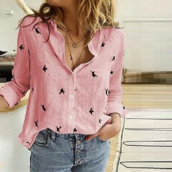 Women's Everyday Blouse with Comfortable Loose Fit - photo 12
