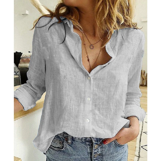 Women's Everyday Blouse with Comfortable Loose Fit - photo 2